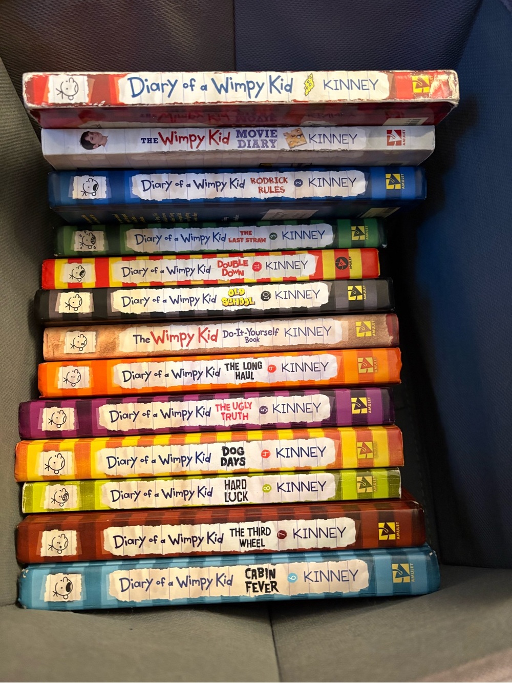 Diary of a Wimpy Kid Boxed Book Set by Kinney - Multi-Color Collection